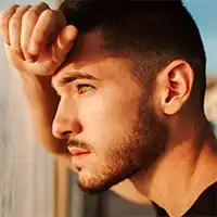 photo of depressed young man