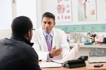 photo of doctor patient consultation