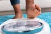 photo of feet on weight scale