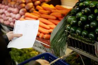 photo of grocery list