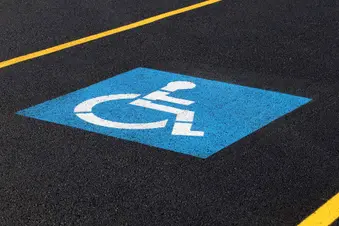 photo of handicapped parking space