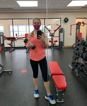 Melissa Day at the gym