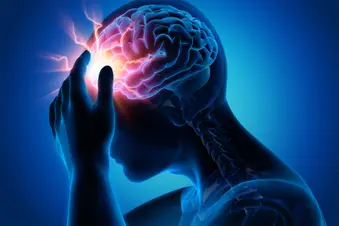 photo of aesculapian illustration encephalon symptom headache