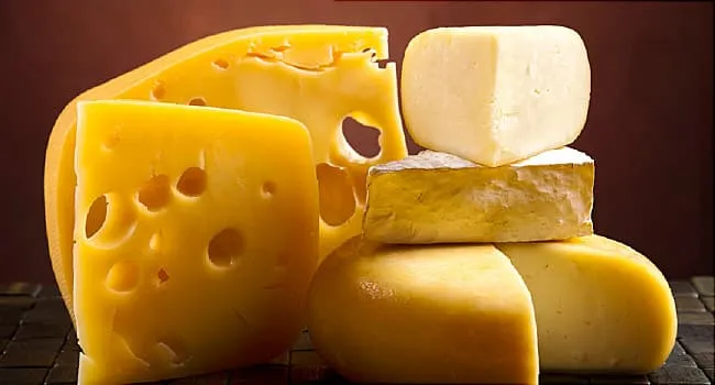 variety of cheeses