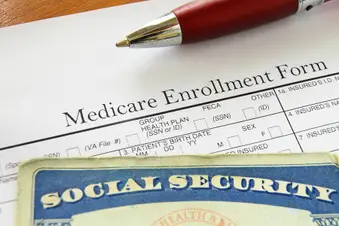photo of medicare enrollment form
