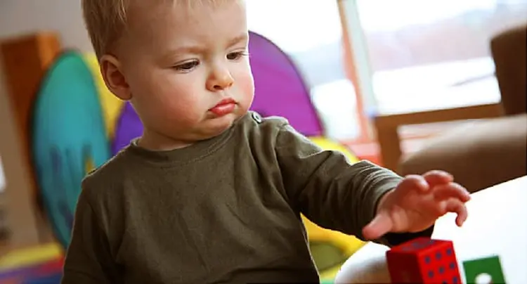 toddler playing