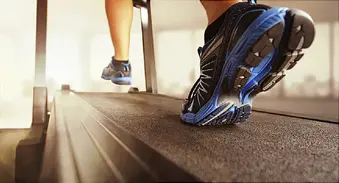 jogging on treadmill