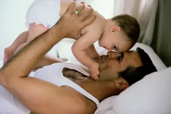 father and baby