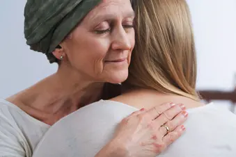 photo of two people hugging
