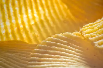 photo of potato chips close up