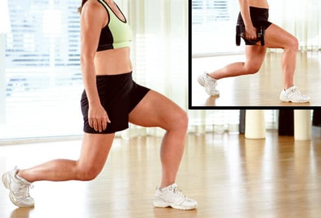 Forward Lunge: For Thighs
