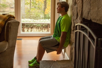 Wall Sit for Better Posture