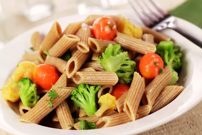 WebMD * These Are The Best Pastas You Can Eat * 1800ss_getty_rf_whole_wheat_pasta_and_vegetables