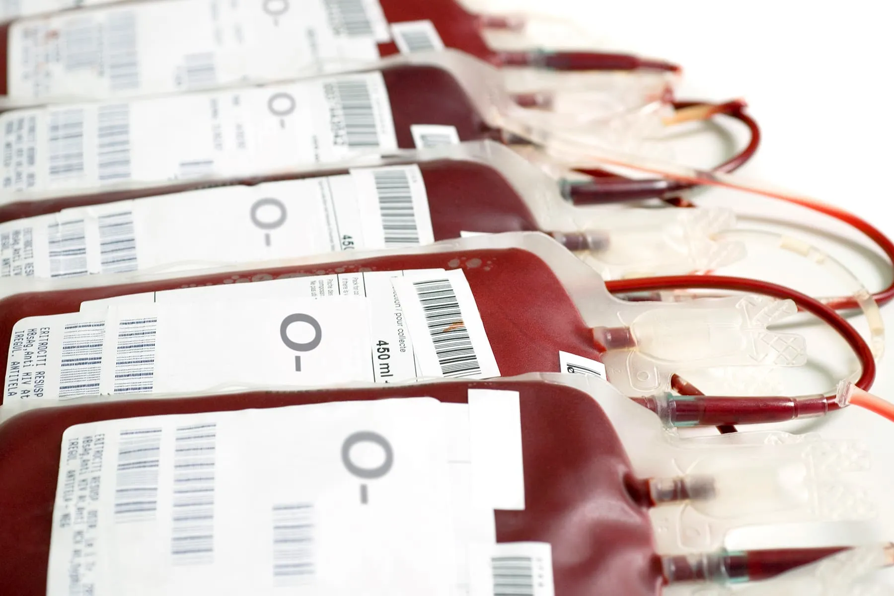 photo of blood bags