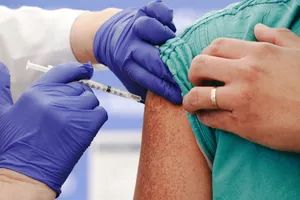photo of vaccination in upper arm
