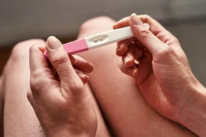 At-home pregnancy tests check your pee for a hormone called human chorionic gonadotropin (HCG). Your body makes it when you're pregnant.