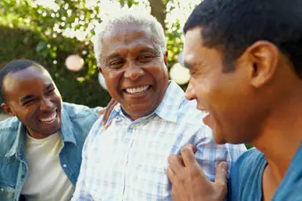 photo of smiling family