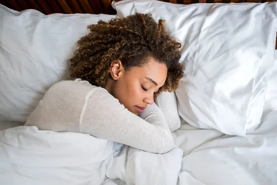 photo of African American woman sleeping