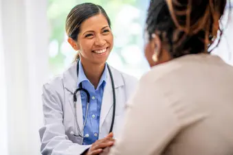 photo of doctor patient consultation