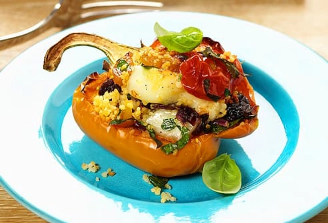 Make Vegetarian Stuffed Peppers