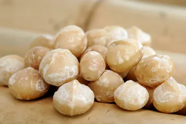 Eating macadamia nuts, with their plentiful monounsaturated fats, is a healthy way to lower your risk of heart disease and diabetes. Macadamia nuts also help you maintain healthy bones and skin. (Photo credit: Westend61/Getty Images)