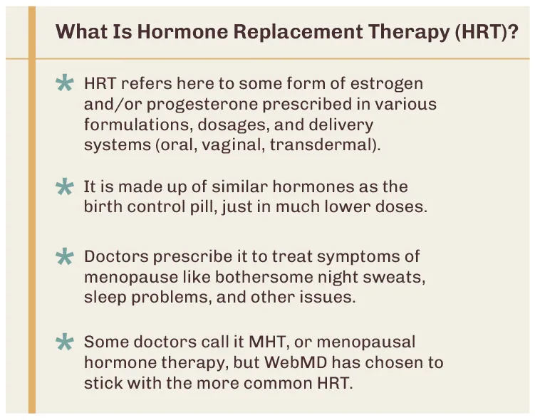What Is Hormone Replacement Therapy (HRT)?