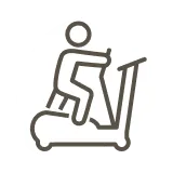 Use an elliptical or rowing machine icon