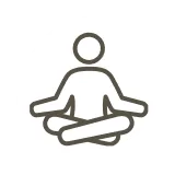 Practice yoga or tai chi icon
